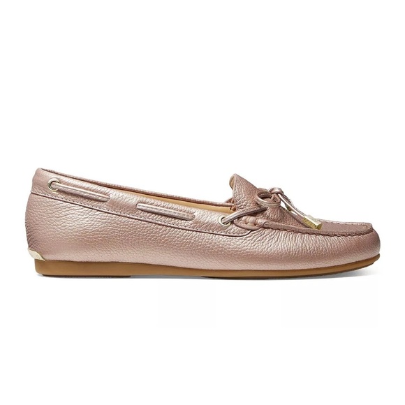 NWOB. MICHAEL Michael Kors 10M Sutton Leather Moccasins. - Picture 14 of 16